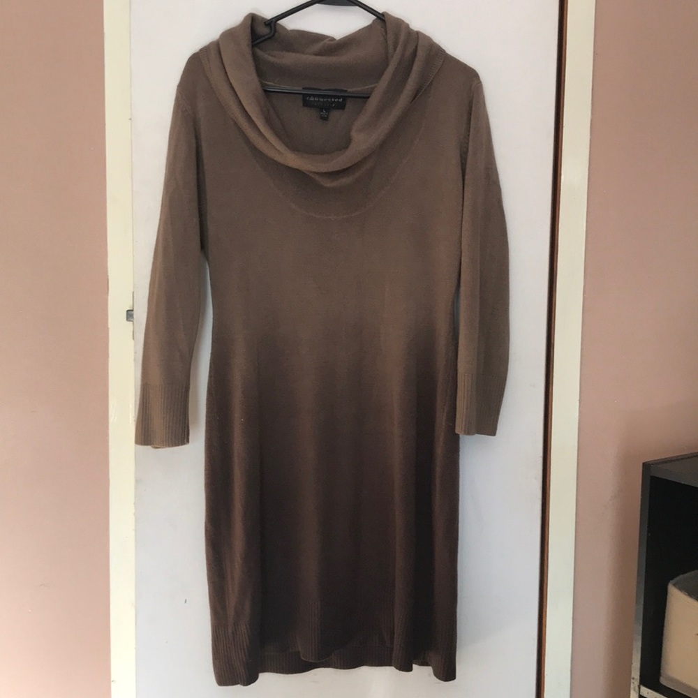 Connected apparel sweater dress